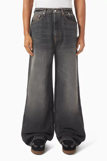 Traxedo Wide-leg Pants in Denim