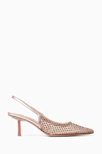 Gilda 60 Slingback Pumps in Mesh & Leather