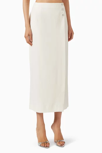 Sindy Midi Skirt in Virgin Wool