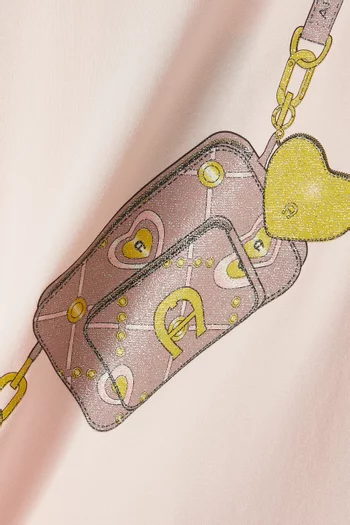 Graphic Print T-Shirt in Cotton