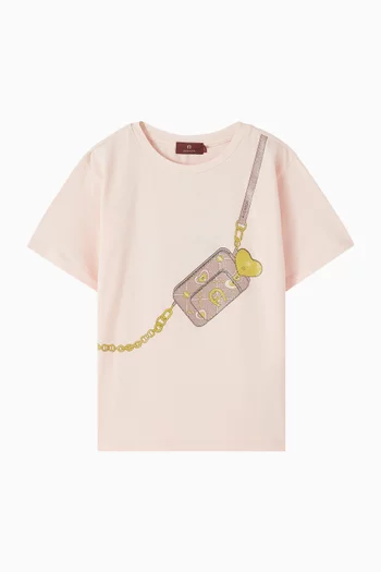 Graphic Print T-Shirt in Cotton