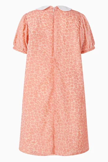 فستان بنقشة زهور قطن