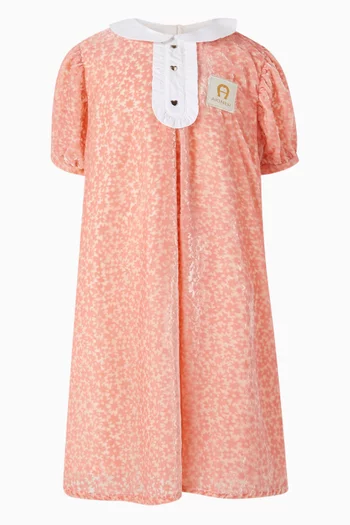 فستان بنقشة زهور قطن