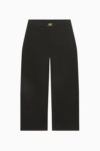 Wide-leg Logo Pants