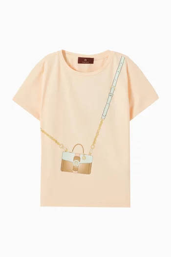 Graphic Print T-Shirt in Cotton