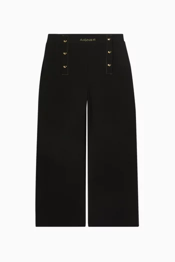 Logo Wide Leg Pants