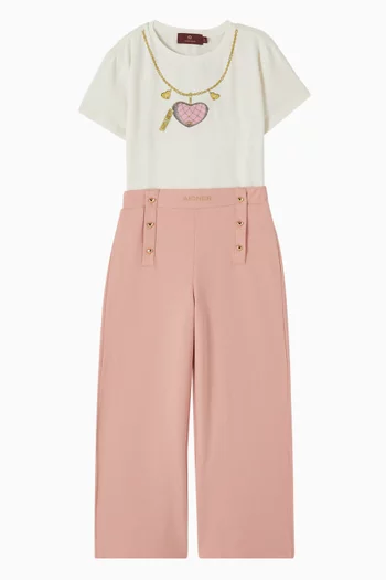 Logo Wide Leg Trousers