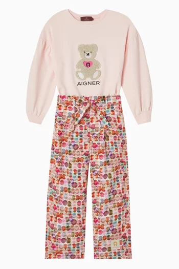 Checkered Wide Leg Trousers