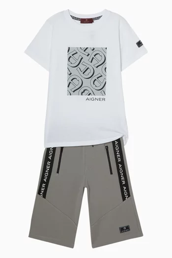 Logo Bermuda Shorts in Cotton