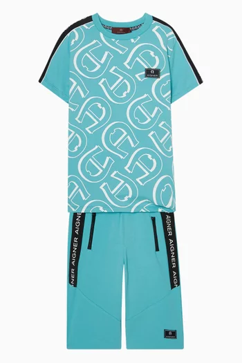 Logo Print T-shirt in Cotton