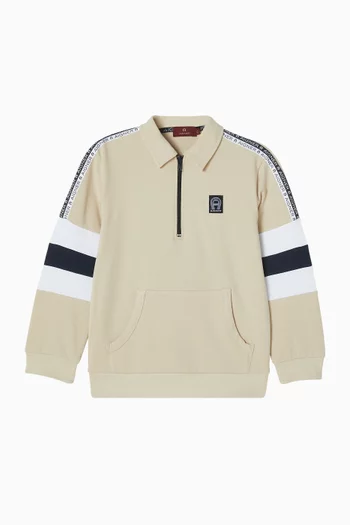 Logo Polo Sweatshirt