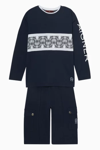 Logo Bermuda Shorts in Cotton
