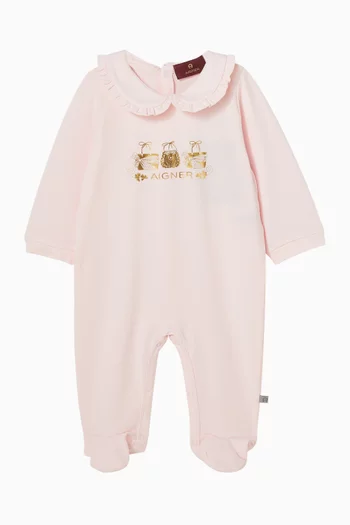 Graphic Logo Pyjama in Cotton