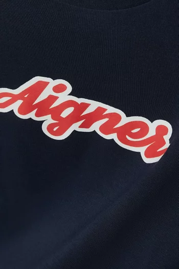 Logo Print T-shirt in Cotton