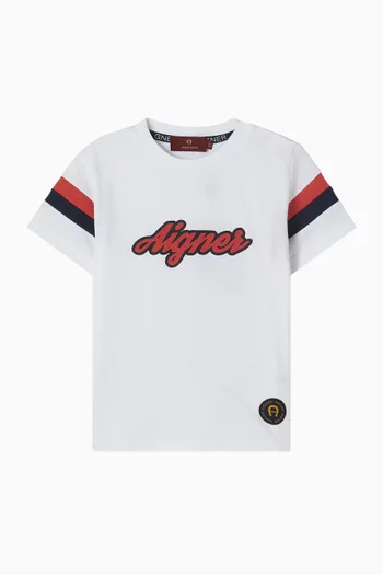 Logo Print T-shirt in Cotton