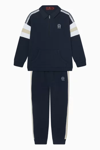 بنطال رياضي بشعار الماركة قطن