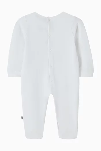 Logo-print Sleepsuit in Pima Cotton