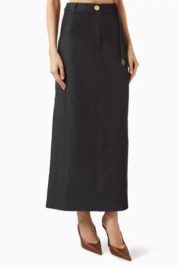 Stellar High-waist Skirt in Wool