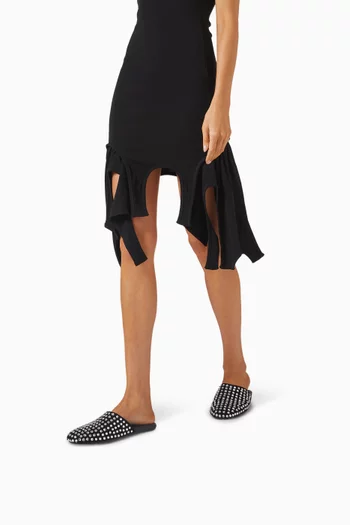 Shiloh Embellished Slip-on Mules in Suede