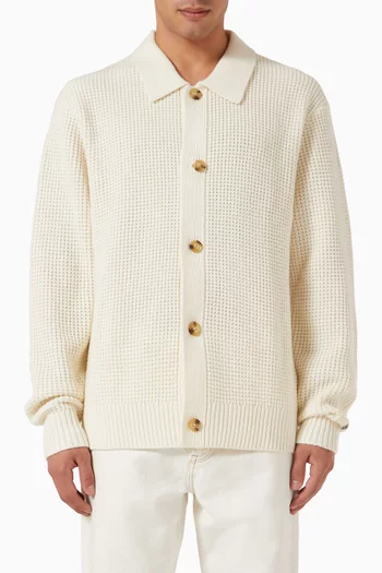 Buttoned Cardigan in Knit