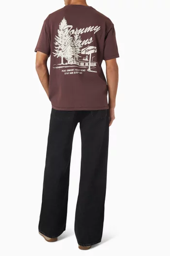 Back Graphic Relaxed T-shirt in Cotton