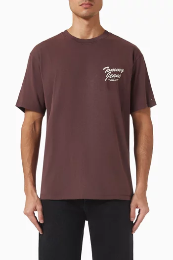 Back Graphic Relaxed T-shirt in Cotton