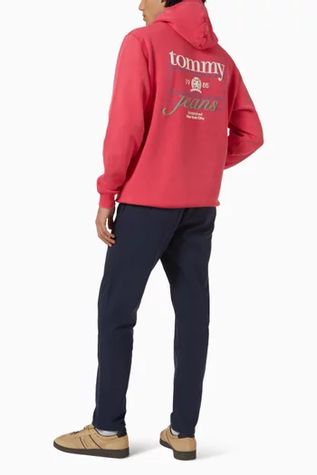 Crest Play Washed Hoodie in Cotton Fleece