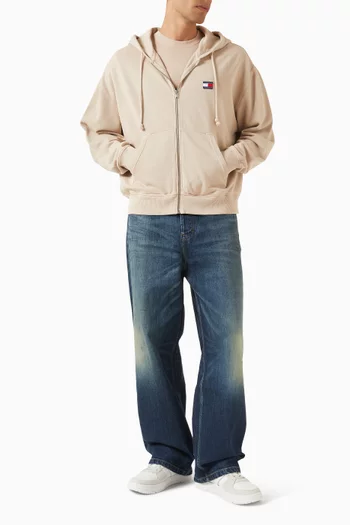 Theo Faded Loose Jeans in Denim