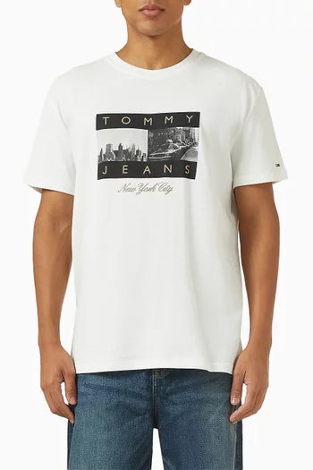 Photo-print T-shirt in Cotton-jersey