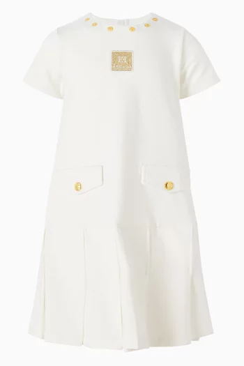 Midi Logo Dress in Cotton