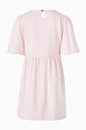 Logo Midi Dress in Cotton
