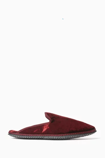 حذاء فورلين مفتوح من الخلف مخمل