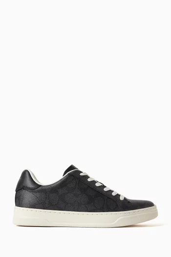 High-line Sneakers In Signature Canvas