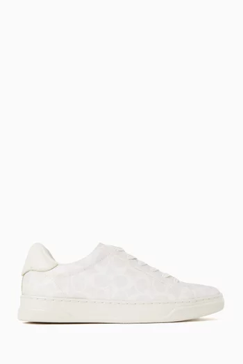 High-line Sneakers in Signature Canvas