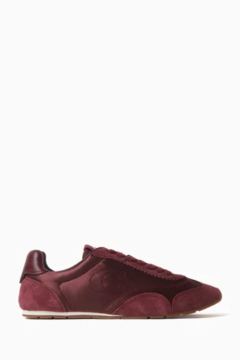 Coach Running Sneakers in Suede & Satin