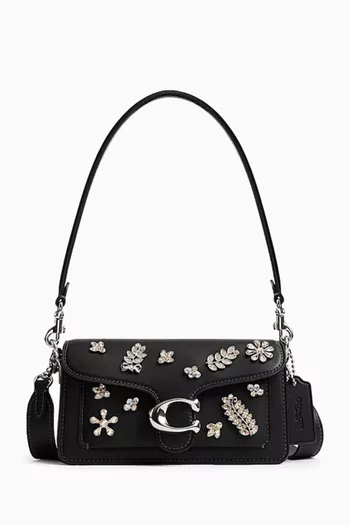 Tabby 26 Crystal Shoulder Bag in Tanned Leather