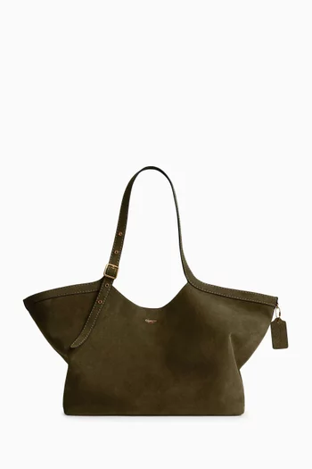 Large Gramercy Tote Bag in Suede