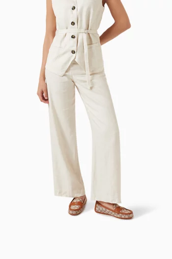 Driving Signature Loafers in Coated-canvas