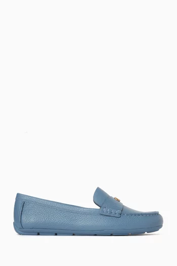 Driving Loafers in Grained Leather