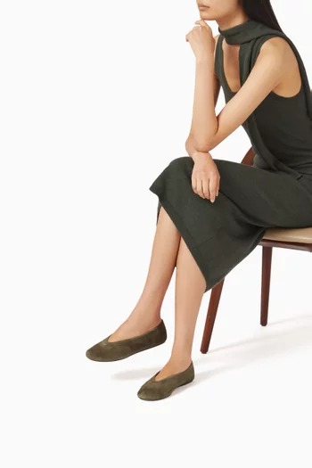 Houston Ballet Flats in Suede