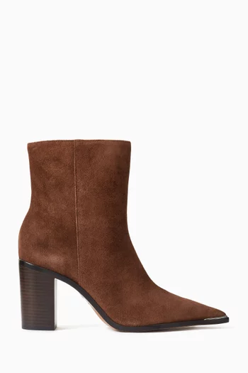 City Natural 85 Ankle Boots in Suede