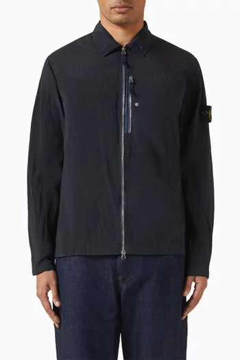 Zip Overshirt in Nylon