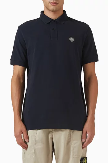 Logo Polo T-shirt in Organic Cotton Piqué