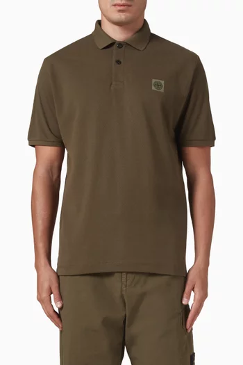 Logo Polo Shirt in Cotton-piqué