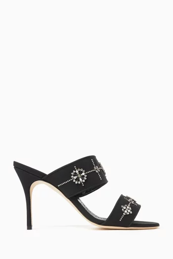 Ralota 90 Sandals in Crepe de Chine