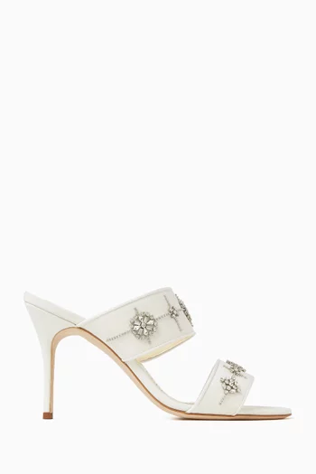 Ralota 90 Sandals in Crepe de Chine