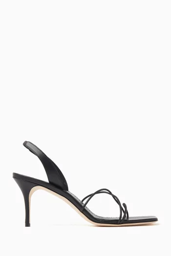 صندل نينفيا بوب فابيو بكعب 70 مم جلد نابا