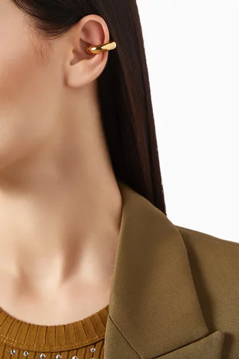 Single Ear Cuff in 24kt Gold-plated Brass