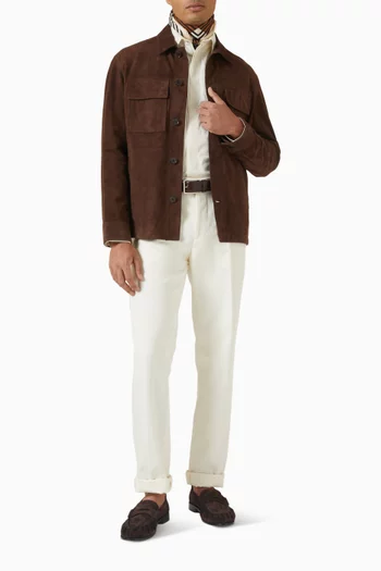 Mex Pocket Shirt in Suede