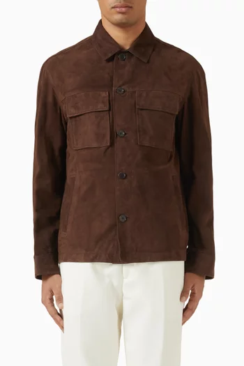 Mex Pocket Shirt in Suede